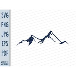 range mountains svg cut files png png png png, range nature mountains cutting files, vector clip-art mountains svg files