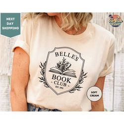 belles book club shirt, enchanted rose shirt, disney matching shirt, disney lover gift shirt, disney belle princess