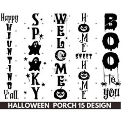 halloween porch sign svg bundle, halloween porch signs svg, halloween welcome sign svg, instant download