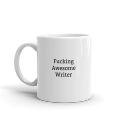 fucking awesome writer mug-awesome writer-gift for writer-writer gift ideas-rude writer gift-world's best writer-mug