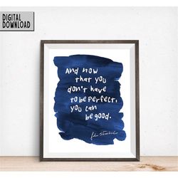motivational john steinbeck quote, motivation poster, digital download print, inspirational print, steinbeck quotes, eas
