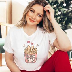 fries before guys shirt, funny shirt for valentine's day, valentine's day gift, gift for girls, funny gift for women, gi