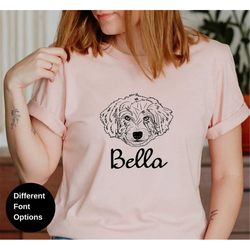 custom dog face shirt, personalized dog breed crewneck, unisex dog peeking shirt, dog mom gift, dog dad sweatshirt