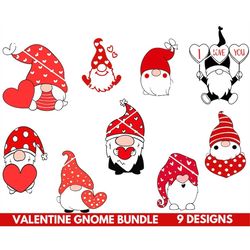 valentine gnome bundle svg, gnomies svg cut file for cricut, gnome doodle, valentines day svg, instant download