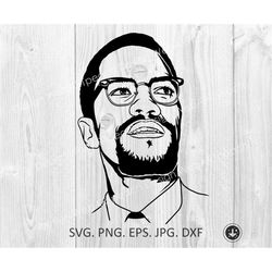 malcolm x svg, malcolm x fist svg,dxf, png black lives matter svg, malcolm x clipart, malcolm x files for cricut, cut fi