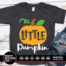 Little Pumpkin Svg, Thanksgiving Svg, Halloween Svg, Fall Cut Files, Boy Girl Svg, Dxf, Eps, Png, Sibling Quote Clipart,