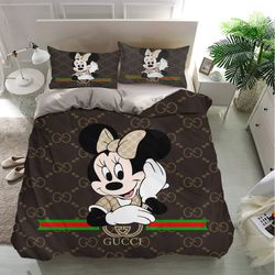 mickey gucci bedding sets, mickey gucci bedding, bedroom decor, decorations for home bedding sets