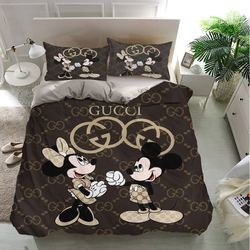 gucci mickey mouse bedding sets, gucci mickey mouse bedding, bedroom decor, decorations for home bedding sets