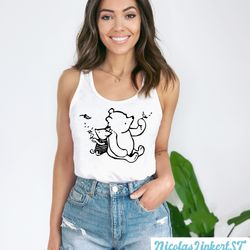 piglet and pooh tank top, winnie the pooh shirt, pooh couple tanks, disney valentine tanks, 1926 winnie-the-pooh, disney
