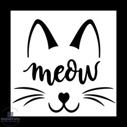 cat face svg meow svg kitty cat svg, trending svg, cat whiskers svg, cute kitten face svg
