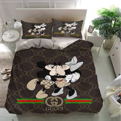 gucci mickey mouse bedding sets, gucci mickey mouse bedding, bedroom decor, decorations for home bedding sets
