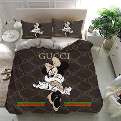 gucci mickey mouse bedding sets, gucci mickey mouse bedding, bedroom decor, decorations for home bedding sets
