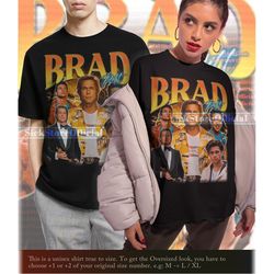 brad pitt vintage shirt, brad pitt homage tshirt, brad pitt fan tees, brad pitt retro 90s sweater, brad pitt merch gift,