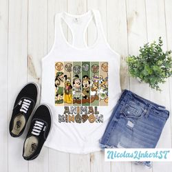 retro animal kingdom tank top, family safari trip shirt, mickey safari tanks, disney balloon shirt, animal kingdom famil