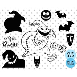 12pcs, boogie man svg bundle