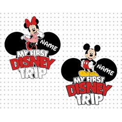 my first trip svg, family vacation svg, family trip svg, magical kingdom svg, mouse custom svg, mouse trip svg, family v