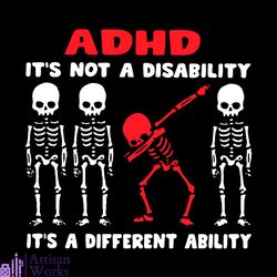 adhd it is not a disability it is a different ability svg, trending svg, adhd svg