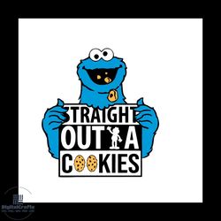 straight outta cookies svg, trending svg, cookie monster svg, sesame street svg, straight outta