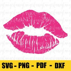 lips svg, pink lips svg, kiss svg, american lips svg, kiss design, cricut and silhouette, valentines svg, valentines day