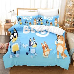 bluey bedding sets, bluey bedding, bluey bedroom decor , decorations for home bedding sets