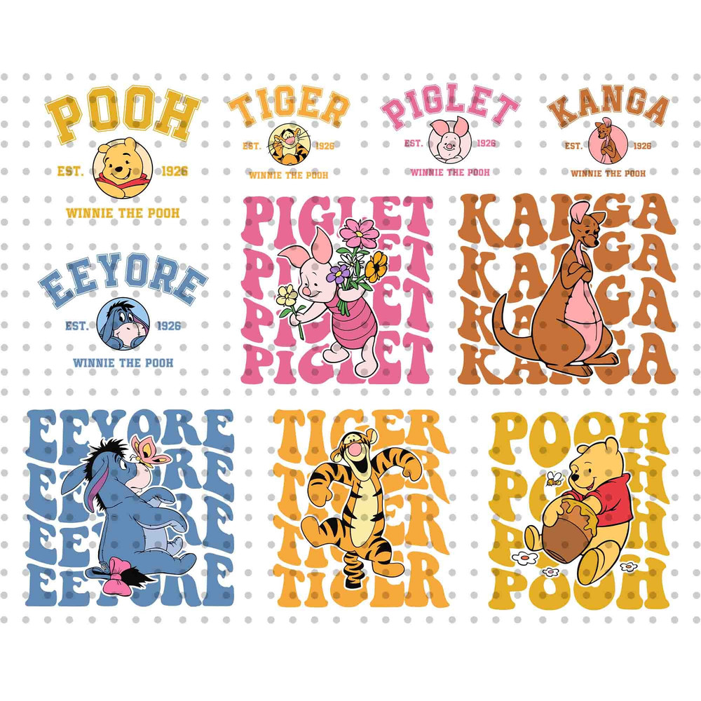 Bundle Family Vacation Svg, Bear And Friends Svg, Magical Kingdom Svg, Family Trip Shirt Design, Colorful Vacay Mode Svg, Digital Download - 1.jpg