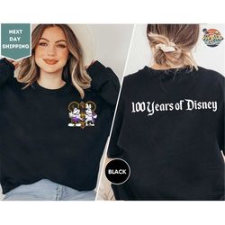 100 years of disney sweatshirt, mickey & minnie mouse sweatshirt , disney 100 years sweatshirt , 100 year anniversary