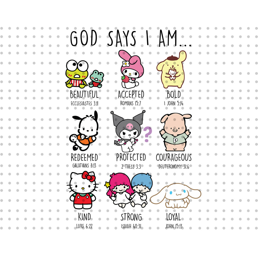 God Says I Am Png, Kawaii Kitty Png, Friendship Png, Friends Trip Png, Vacay Mode Png, Family Trip Png, Cute Cat Png, Kawaii Kitty Shirt Png - 1.jpg