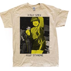 x-ray spex poly styrene shirt, post punk uk buzzcocks the slits shirt