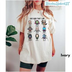 marvel comfort colors shirt, god says that i am shirt, guardians of the galaxy shirt, avengers shirt, star-lord gamora d