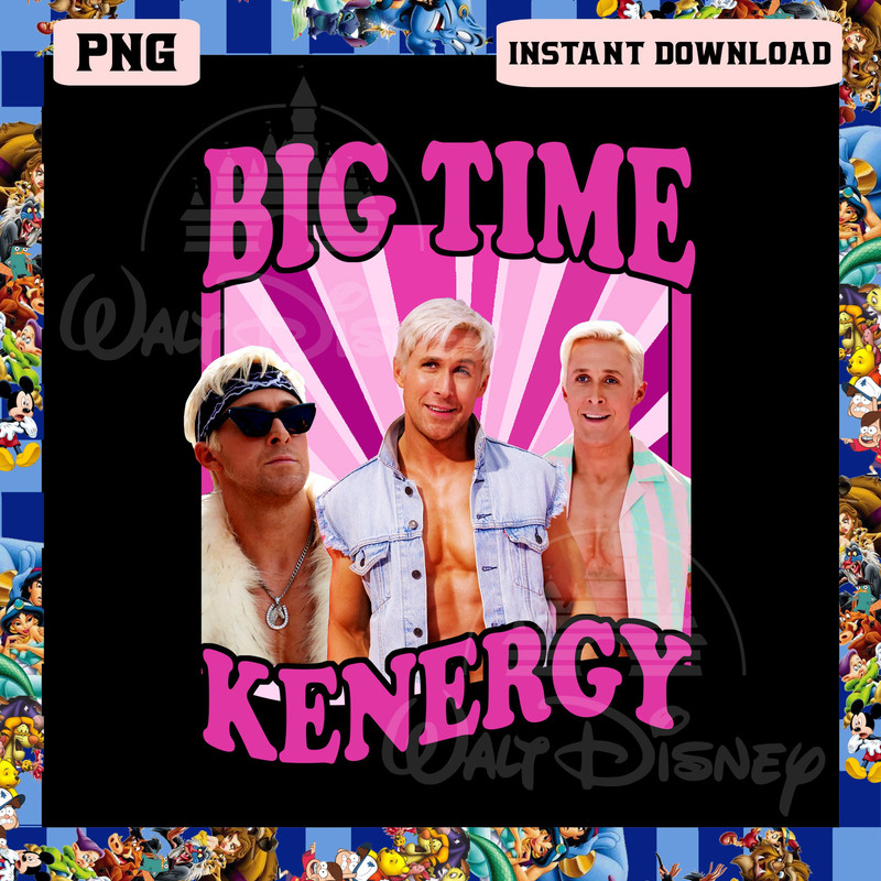 Big Time Kenegry Png, I Am Kenough Png, Pink Doll Png - 1.jpg