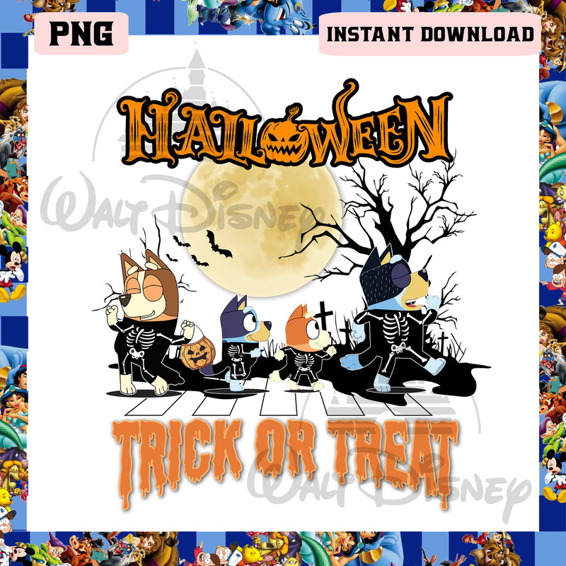 Bluey Happy Halloween Png, Bluey Bingo Skeleton Png, Trick Or Treat Bluey Png - 1.jpg