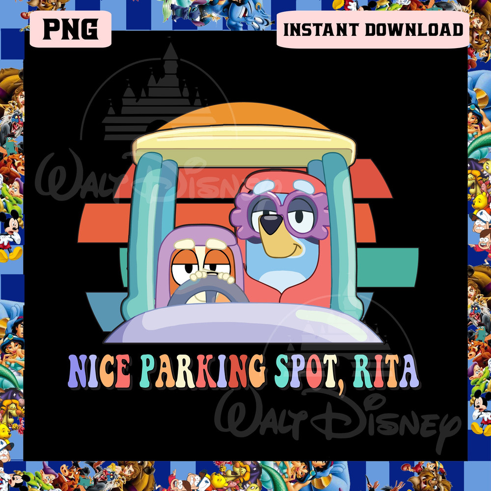 Bluey Nice Parking Spot Rita Png, Bluey Grannies Png, Bluey Janet And Rita Png - 1.jpg