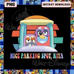 bluey nice parking spot rita png, bluey grannies png, bluey janet and rita png