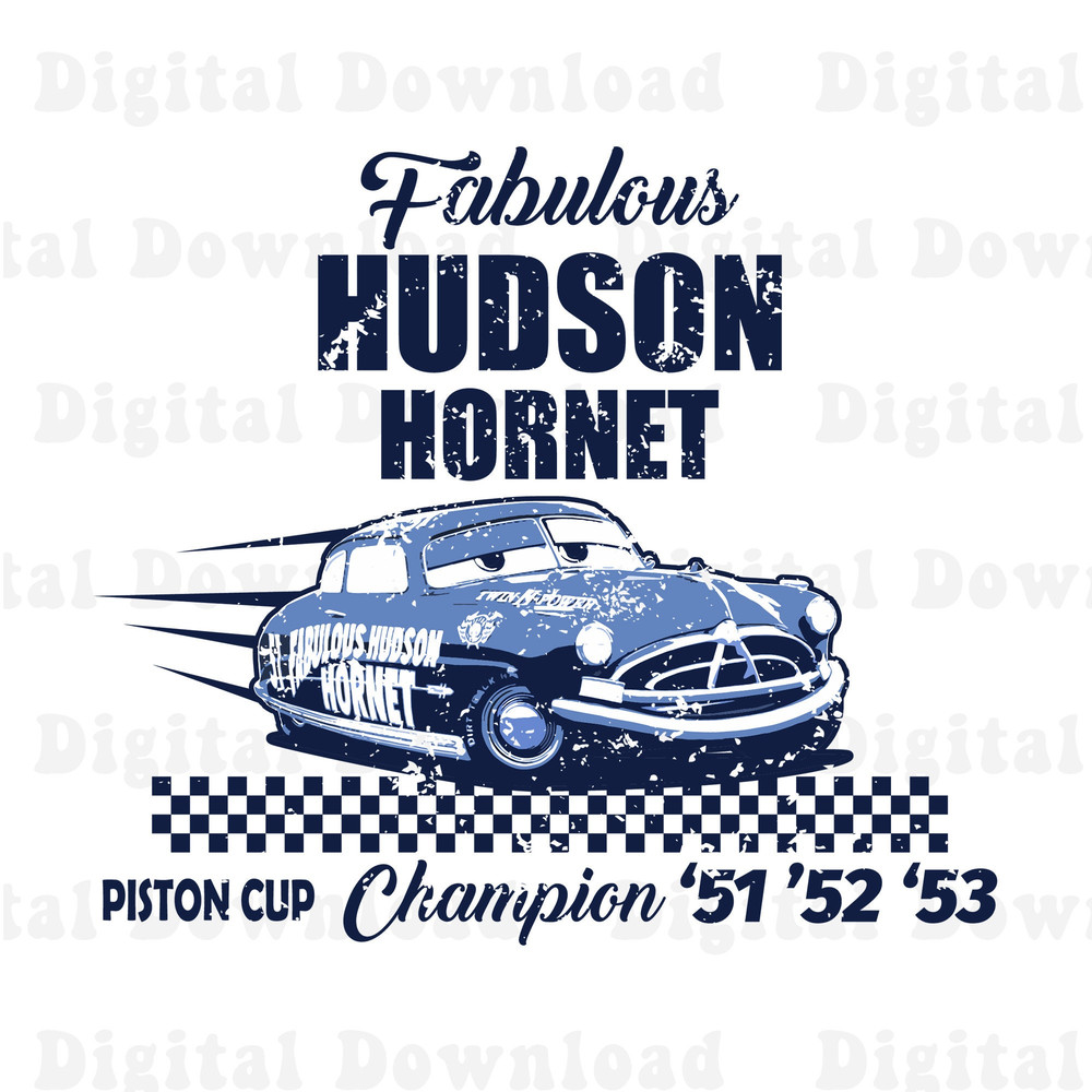 Fabulous Hudson Hornet Png, Doc Hudson Png, Car Piston Cup Png, California Adventure Png, Pixar Png - 1.jpg