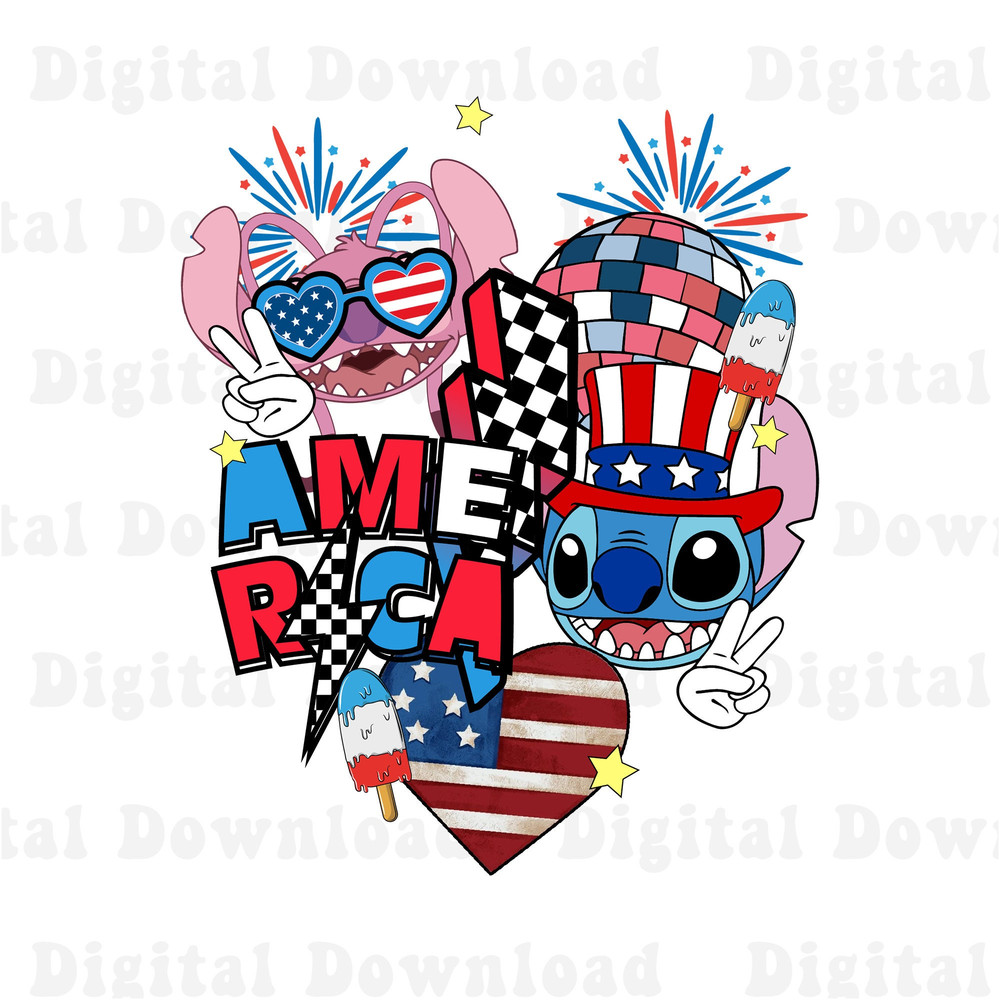 4th Of July Stitch Png, American Flag Stitch Png, Patriotic Stitch Png, Independence Day Png, Lilo And Stitch Png - 1.jpg