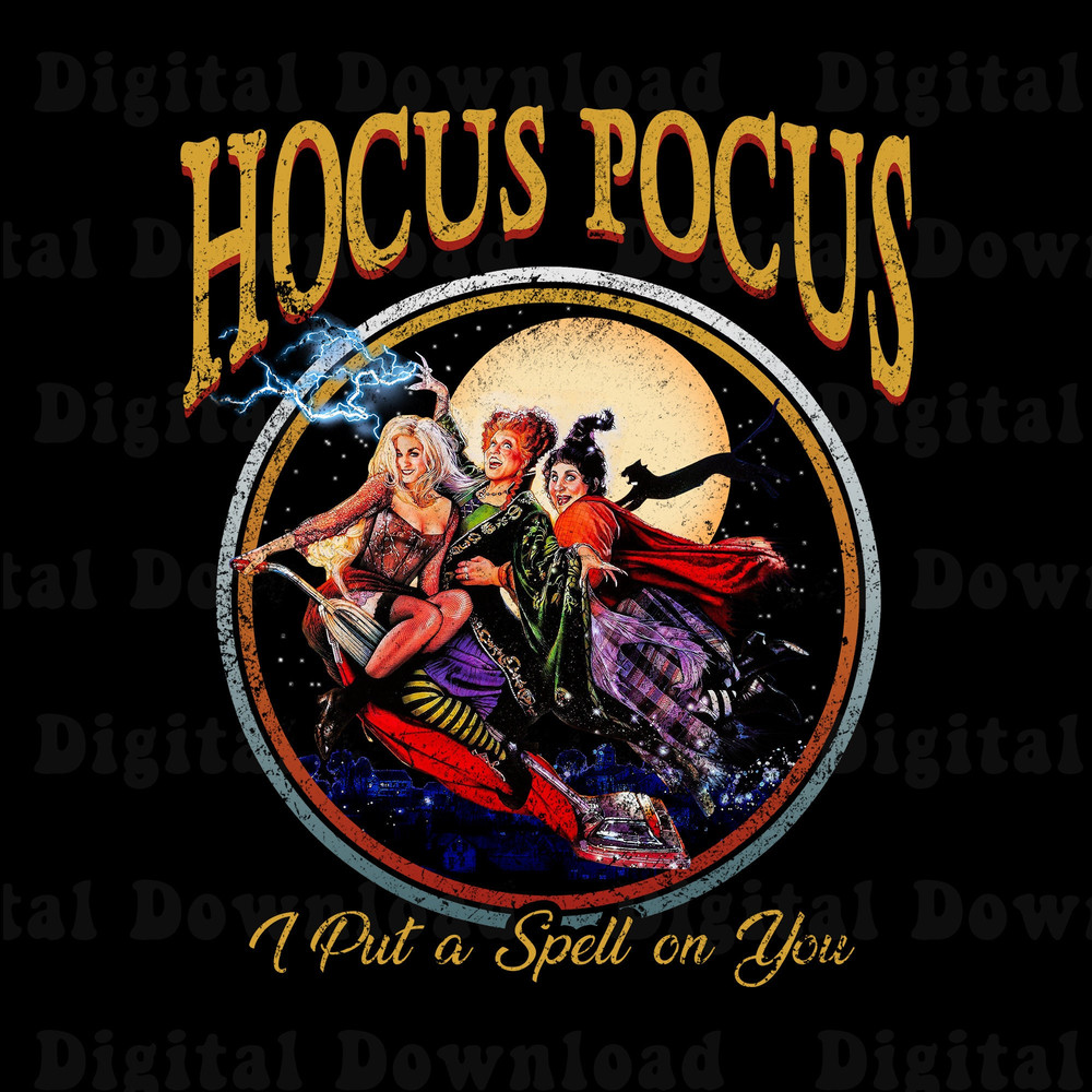Hocus Pocus Png, I Put a Spell on You Png, Sanderson Sisters Png, Black Flame Halloween Png, Witch Png - 1.jpg