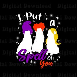 i put a spell on you png, hocus pocus png, sanderson sisters png