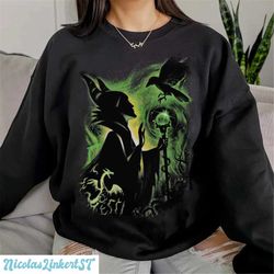 vintage maleficent sweatshirt, disney villain hoodie, disney sleeping beauty shirt, princess aurora shirt, magic kingdom