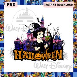 snow white princess halloween png, witch halloween png, spooky vibes png