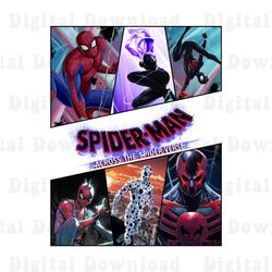 spider-man across the spider-verse characters png, spider man 2023 png, miles morales png, black spi