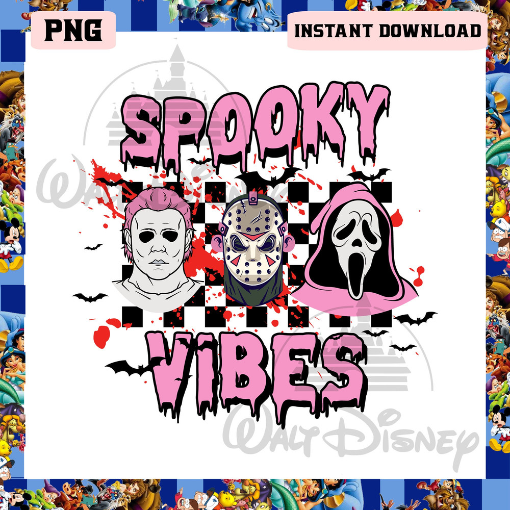 Spooky Vibes Character Halloween Png, Horror Movie Killer Png, Ghostface Michael Myers Jason Voorhees Png - 1.jpg
