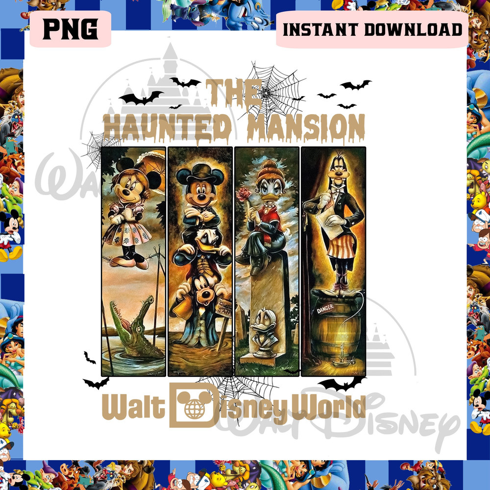 The Haunted Mansion Png, Mickey And Friends Halloween Png, Spooky Season Png - 1.jpg
