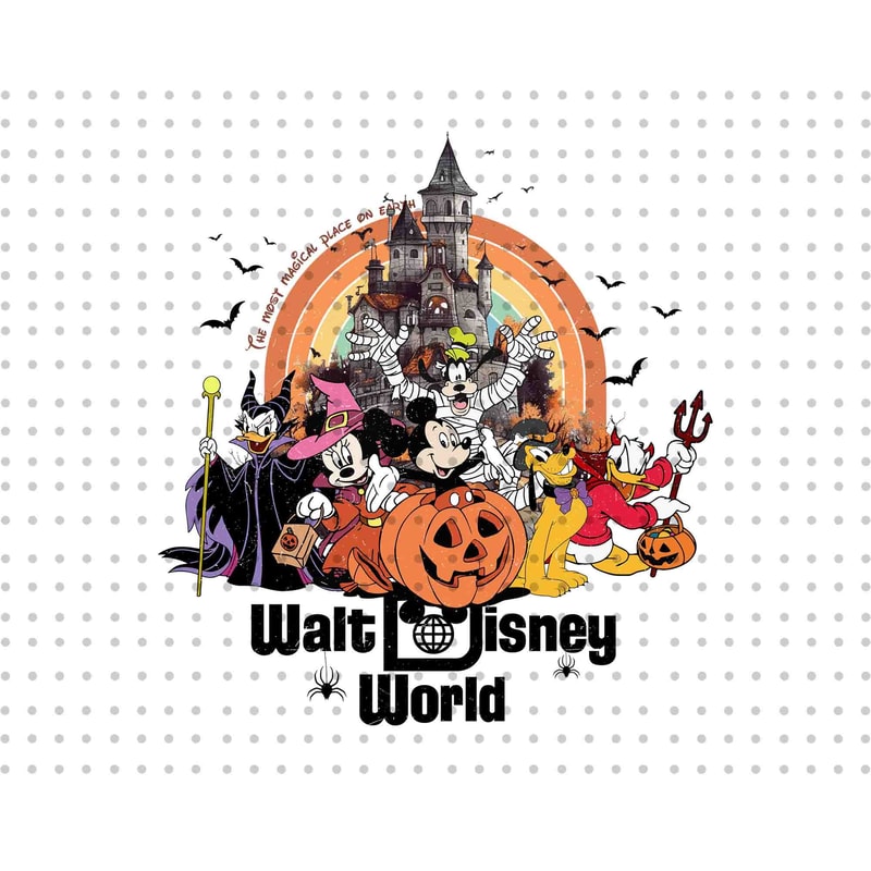 Halloween Mouse And Friends PNG, Halloween Png, Spooky Castle Png, Trick Or Treat Png, Halloween Pumpkin Png, Spooky Vibes Png, Boo Png - 1.jpg