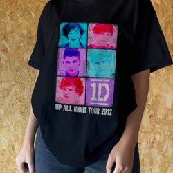 1d tshirt, up all night tshirt, uan tour, one d tshirt, gift for her