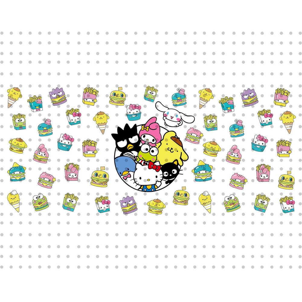 Kawaii Kitty and Friends Png, Kawaii Kitty Png, Friendship Png, Friends Trip Png, Vacay Mode Png, Cute Cat Png, Kawaii Kitty Glass Wrap - 1.jpg