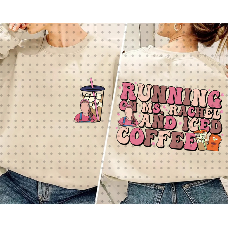 Running On And Iced Coffee SVG, Coffee Mom Svg, Retro Wavy Text, Iced Coffee Juicebox Svg, Retro Mom Svg, Coffee Svg, Digital Download - 2.jpg