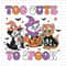 Too Cute To Spook SVG, Halloween Cat Pumpkin Svg, Cat Halloween, Halloween, Spooky Kingdom Svg, Trick Or Treat Png, Spooky Vibes Svg Png - 1.jpg