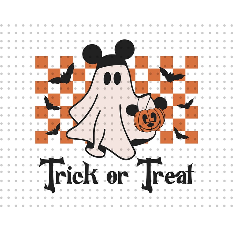 Trick Or Treat Svg, Retro Halloween Svg, Halloween Svg, Mouse Halloween Svg, Spooky Vibes Svg, Boo Svg, Fall Svg, Halloween Shirt Svg - 1.jpg
