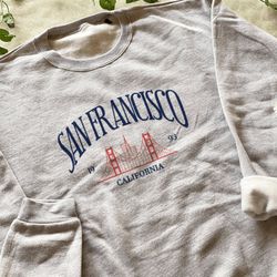 san francisco sweatshirt, san francisco tshirt, trendy hoodies, aesthetic, indie clothing, unisex sw