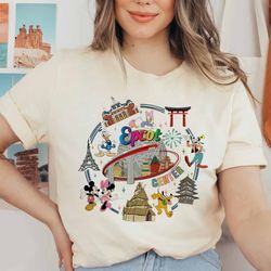 disney epcot shirt, vintage disney shirt, mickey and friends, vintage epcot 1982 shirt, epcot trip shirt, disney family